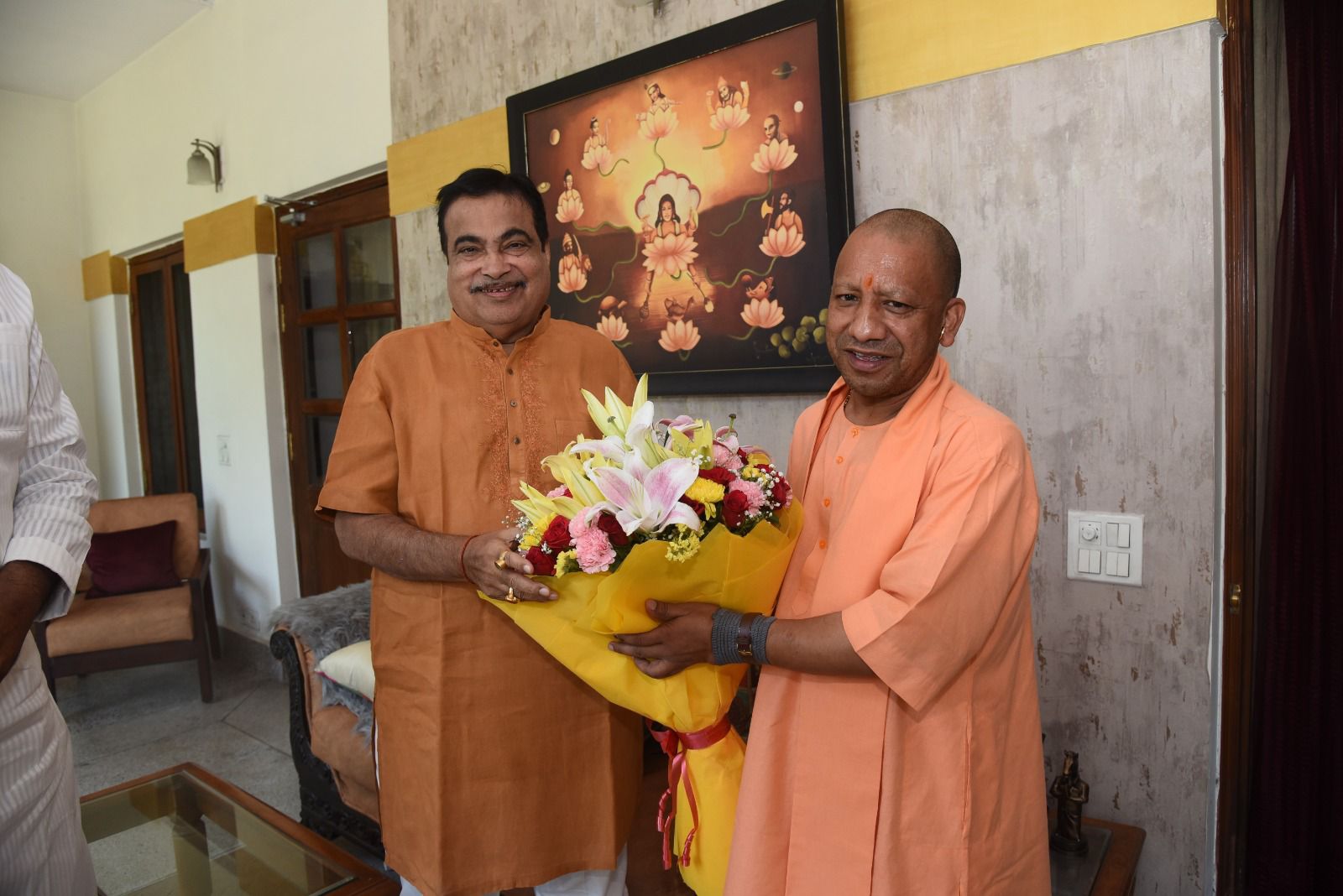 After Modi 3.0 oath ceremony, CM Yogi met Amit Shah and Nitin Gadkari in Delhi today